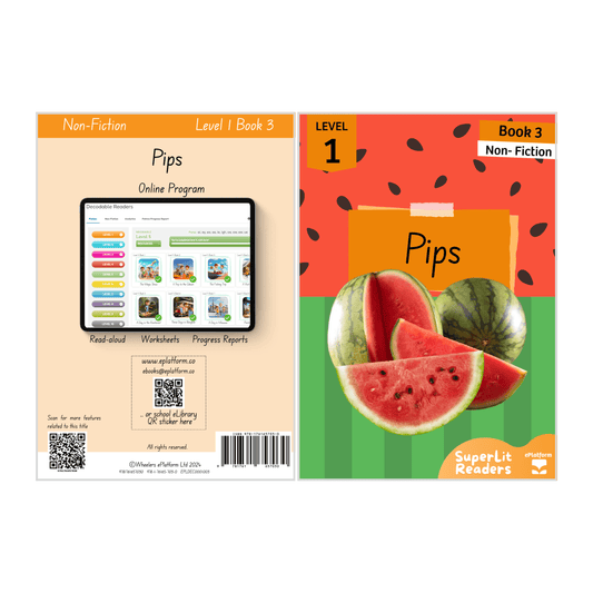 Pips (Level 1 Book 3 - Non-Fiction Series) - SuperLit Readers by EPlatform Limited