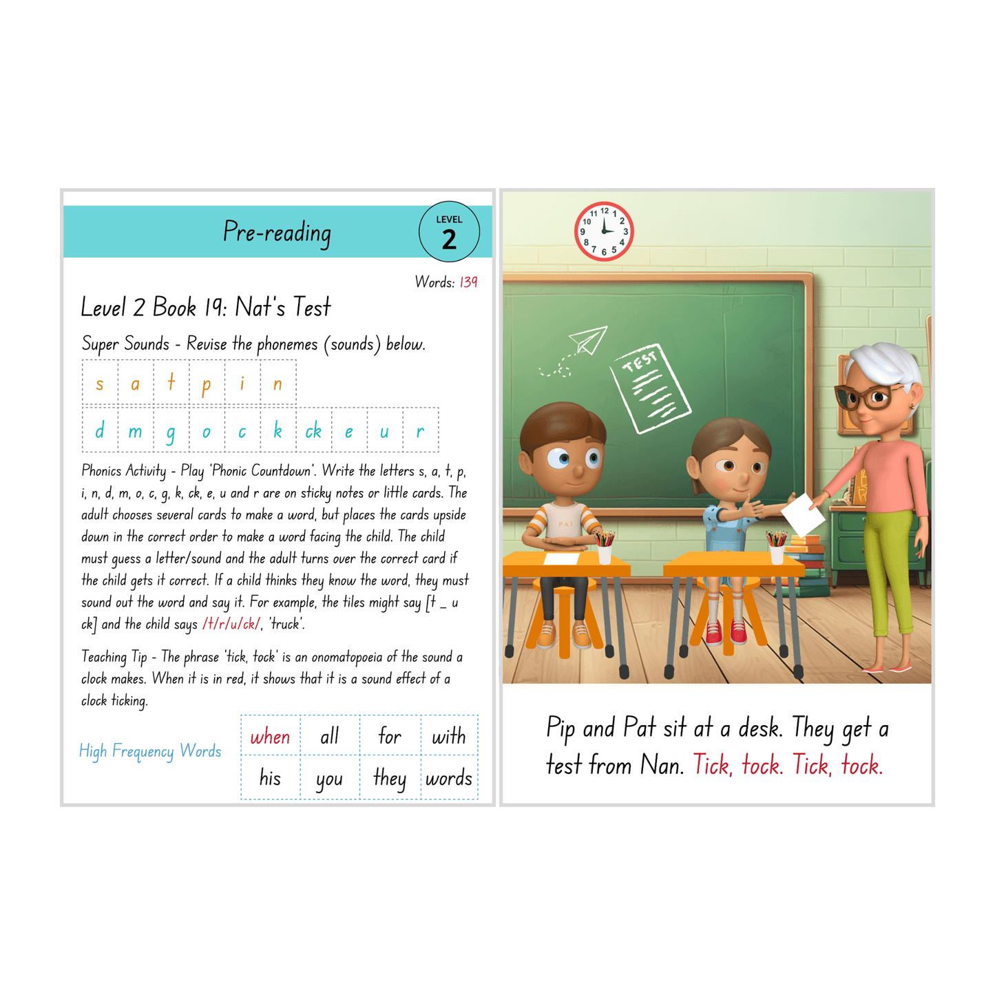 Nan’s Test (Level 2 Book 19 - Fiction Series)