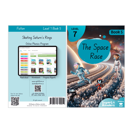 Skating Saturn's Rings (Level 7 Book 5 - Fiction Series) - SuperLit Readers by EPlatform Limited