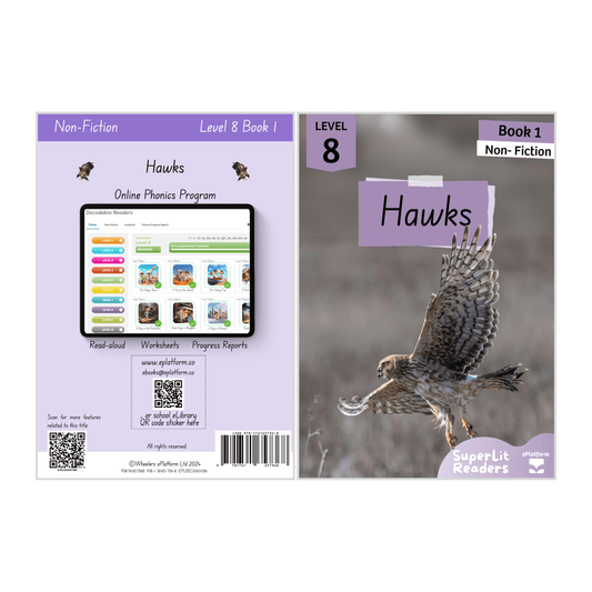 Hawks (Level 8 Book 1 - Non-Fiction Series) - SuperLit Readers by EPlatform Limited