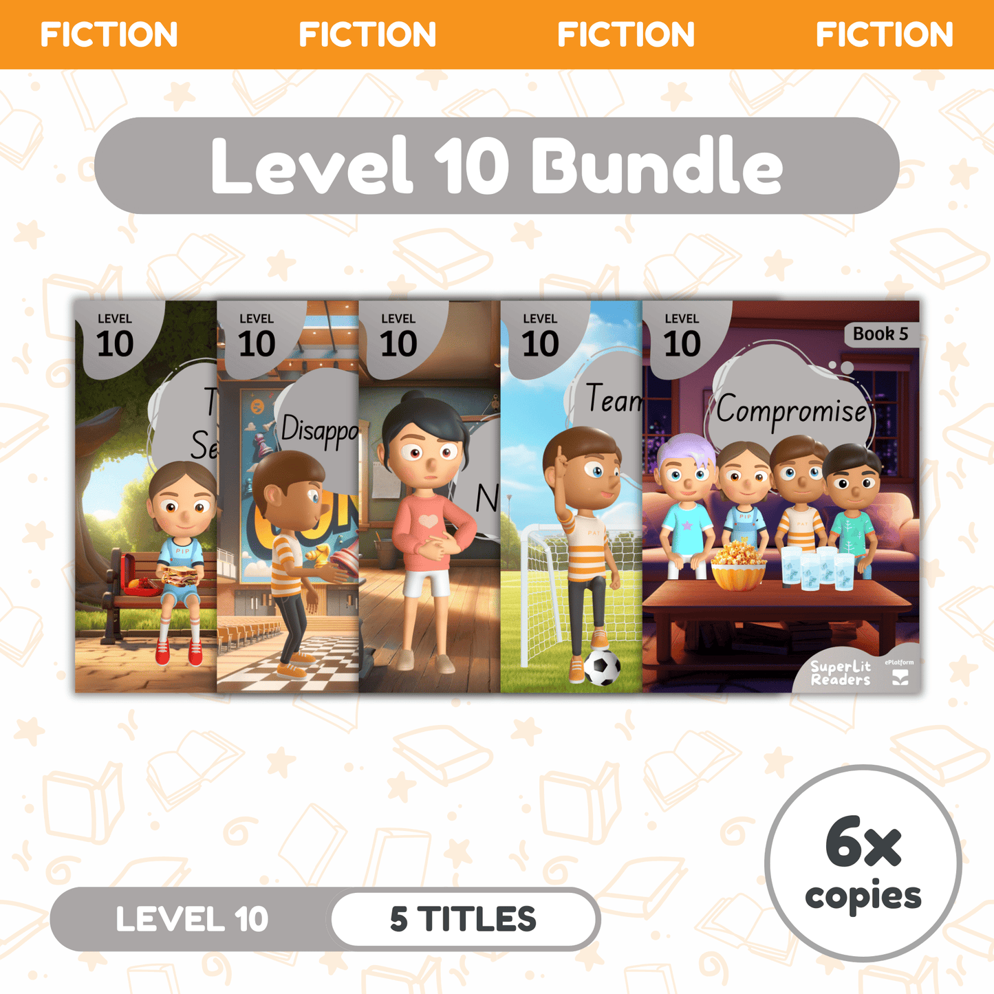 SuperLit Phonics Decodable Readers Fiction Level 10 Six Sets