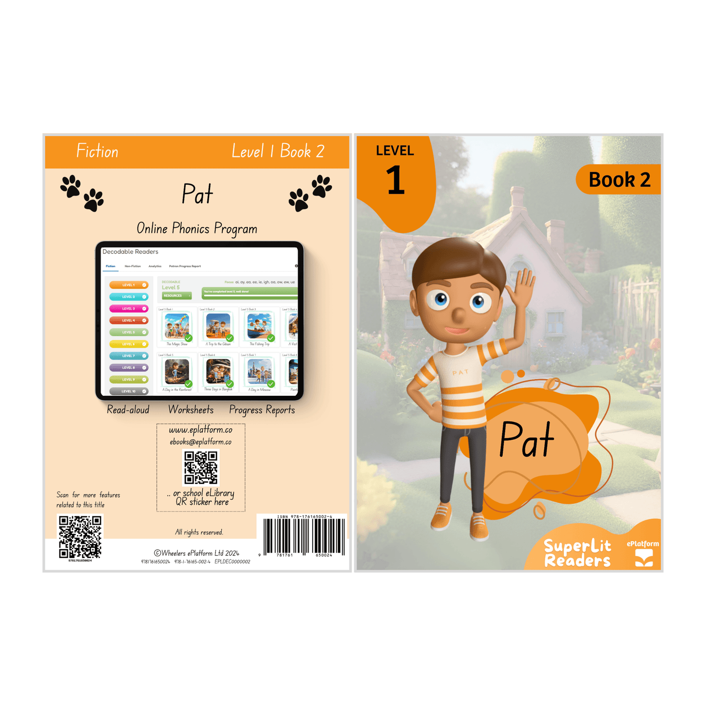 Pat (Level 1 Book 2 - Fiction Series) - SuperLit Readers by EPlatform Limited