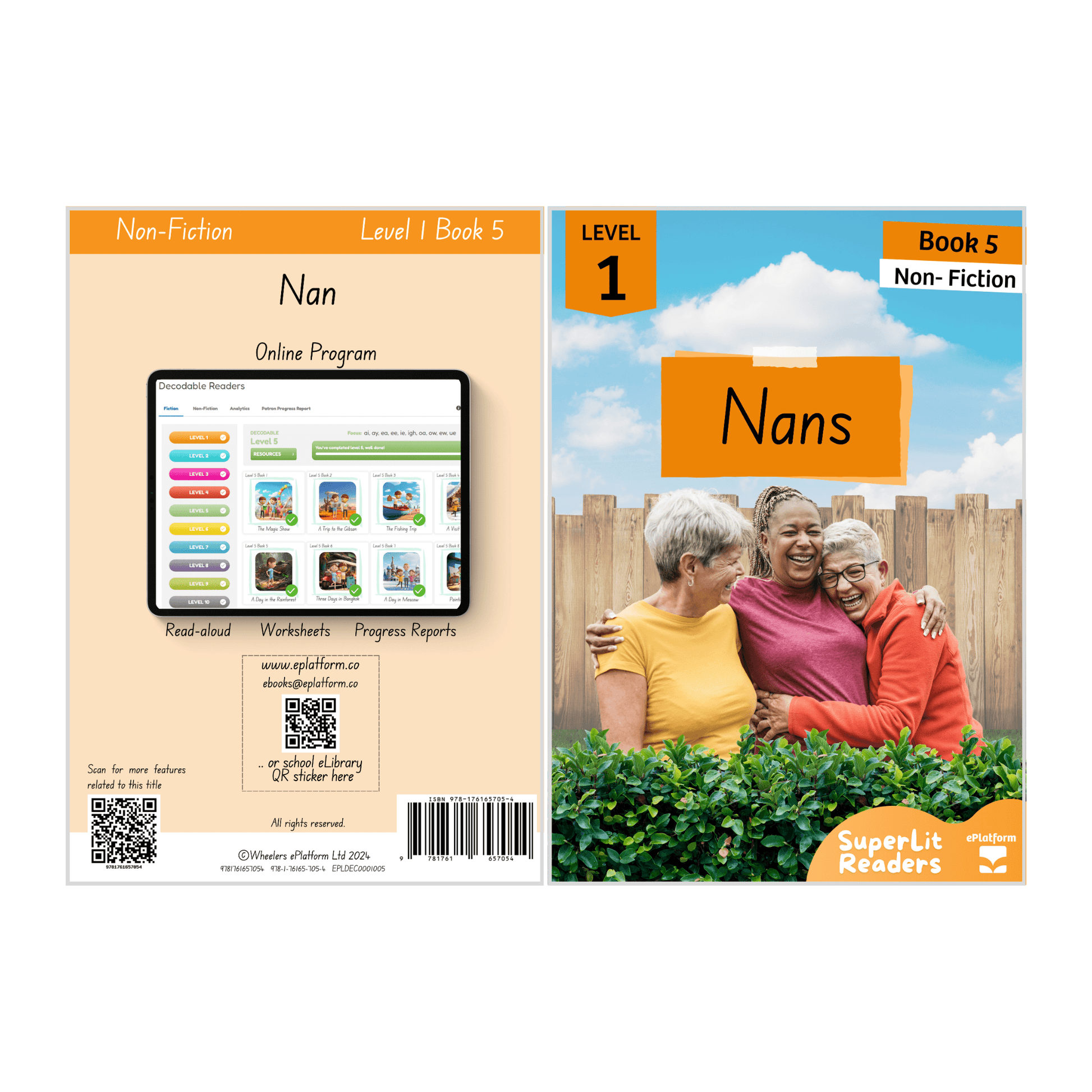 Nans (Level 1 Book 5 - Non-Fiction Series) - SuperLit Readers by EPlatform Limited