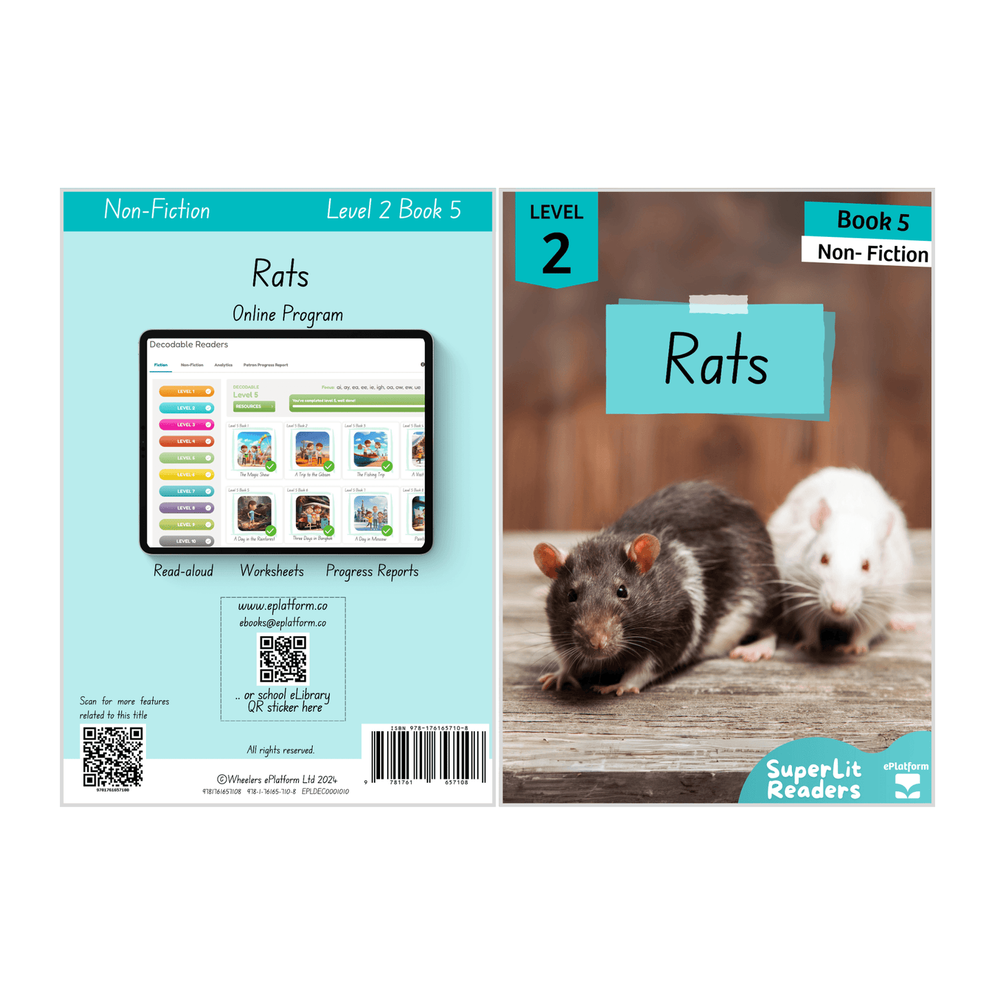 Rats (Level 2 Book 5 - Non-Fiction Series) - SuperLit Readers by EPlatform Limited