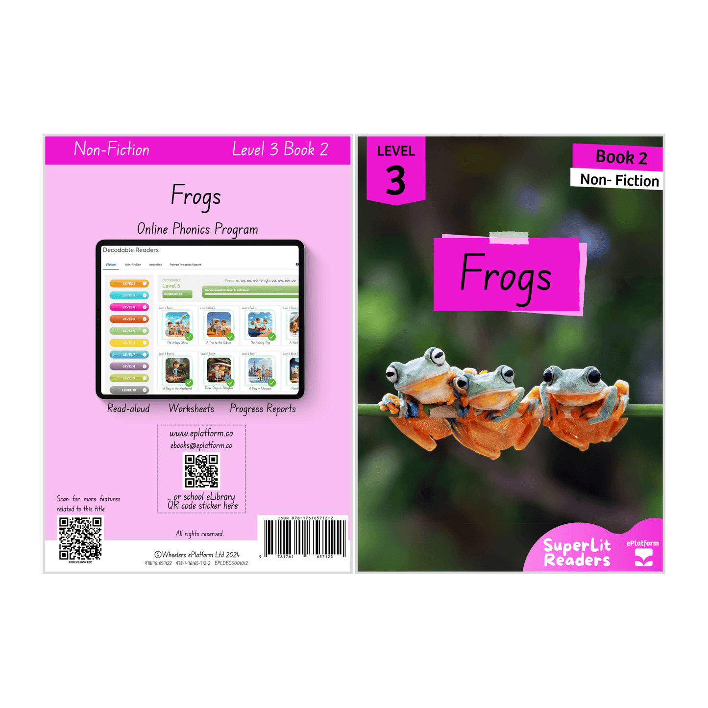 Frogs (Level 3 Book 2 - Non-Fiction Series) - SuperLit Readers by EPlatform Limited