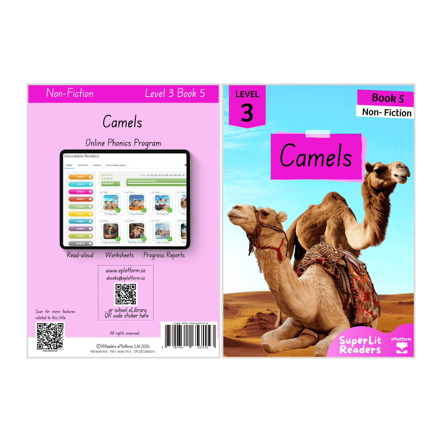 Camels (Level 3 Book 5 - Non-Fiction Series) - SuperLit Readers by EPlatform Limited