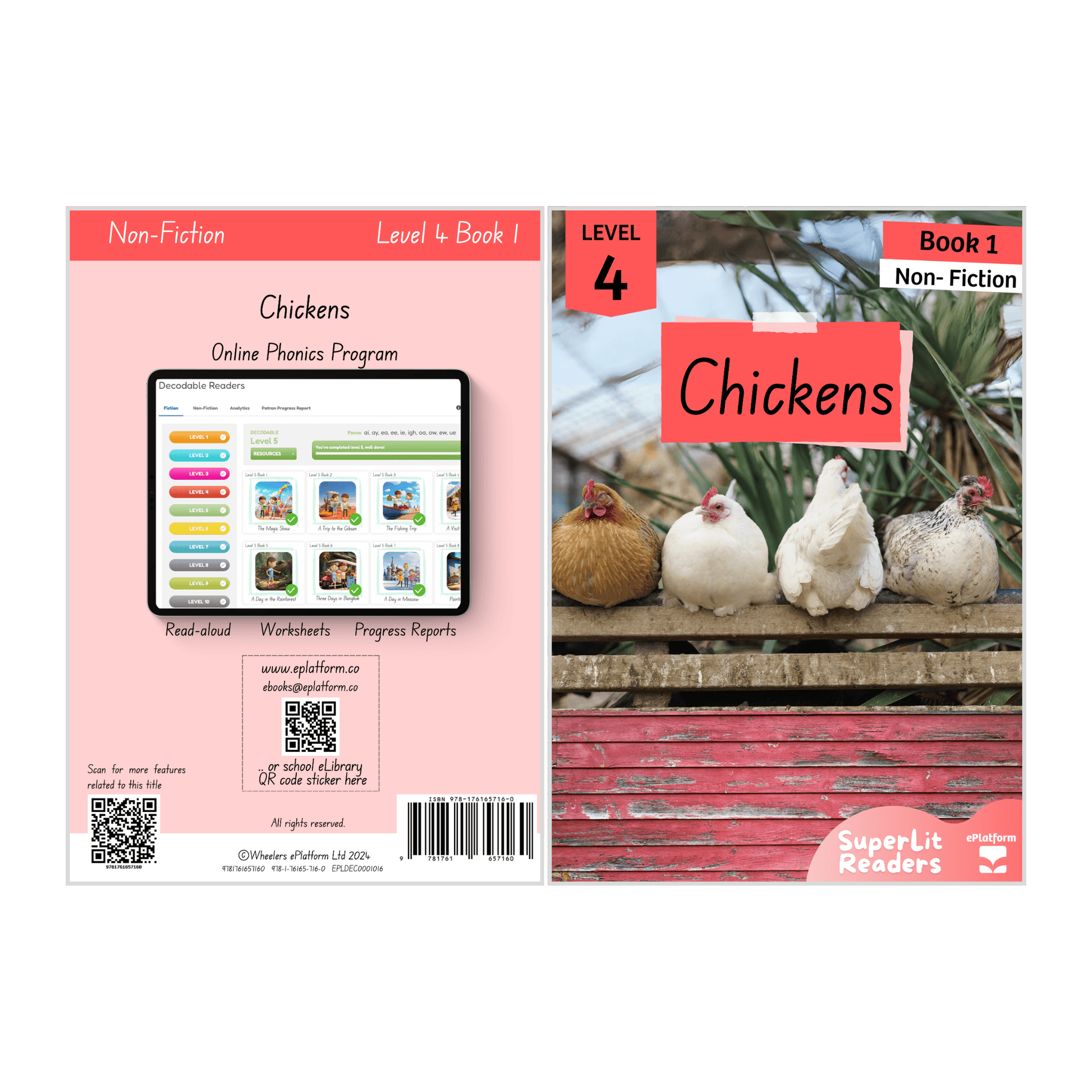 Chickens (Level 4 Book 1 - Non-Fiction Series) - SuperLit Readers by EPlatform Limited