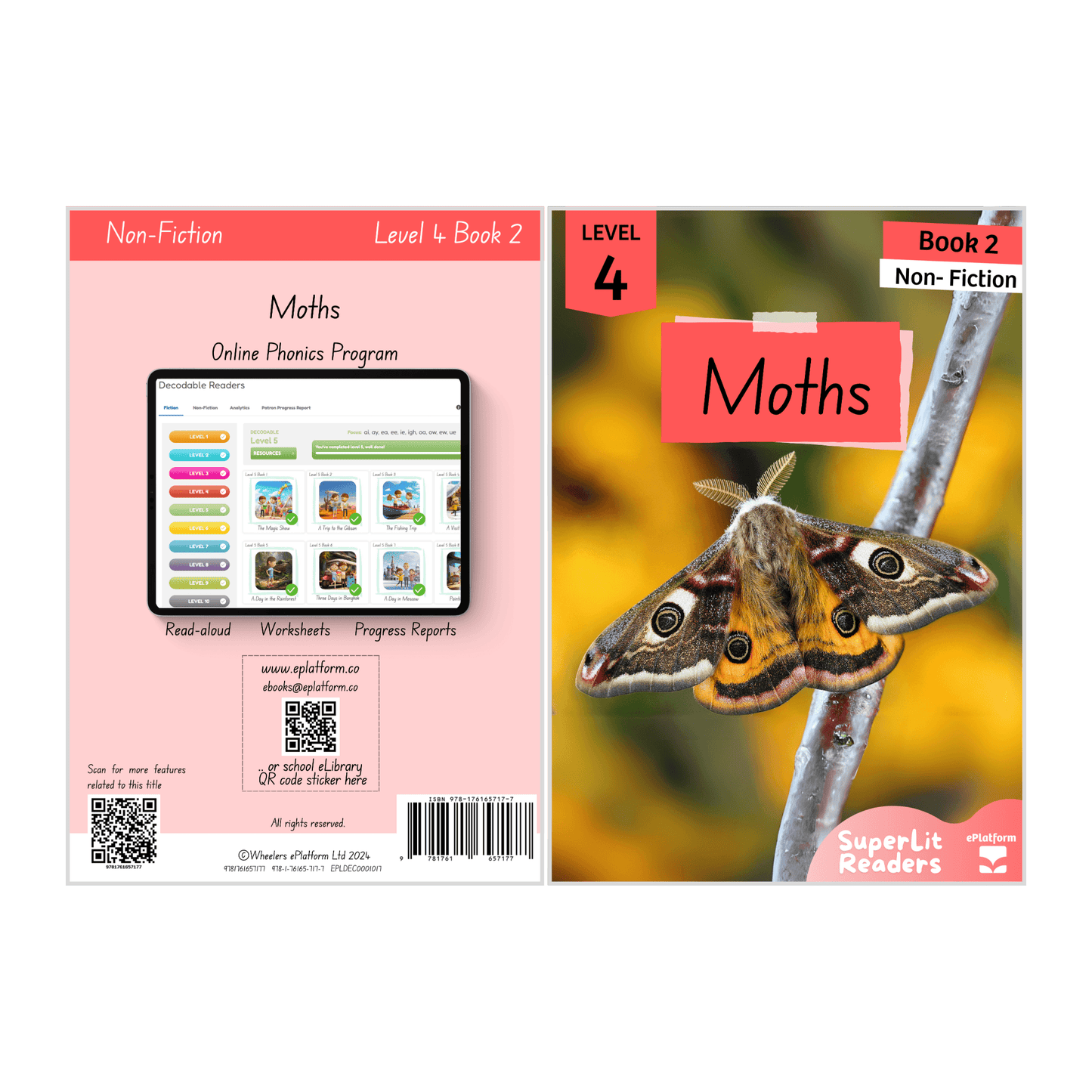 Moths (Level 4 Book 2 - Non-Fiction Series) - SuperLit Readers by EPlatform Limited