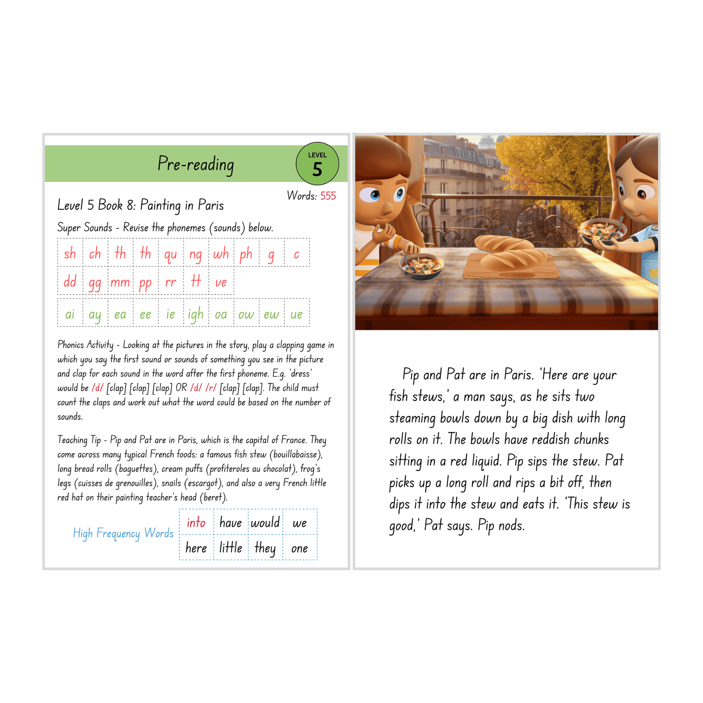 Painting in Paris (Level 5 Book 8 - Fiction Series)