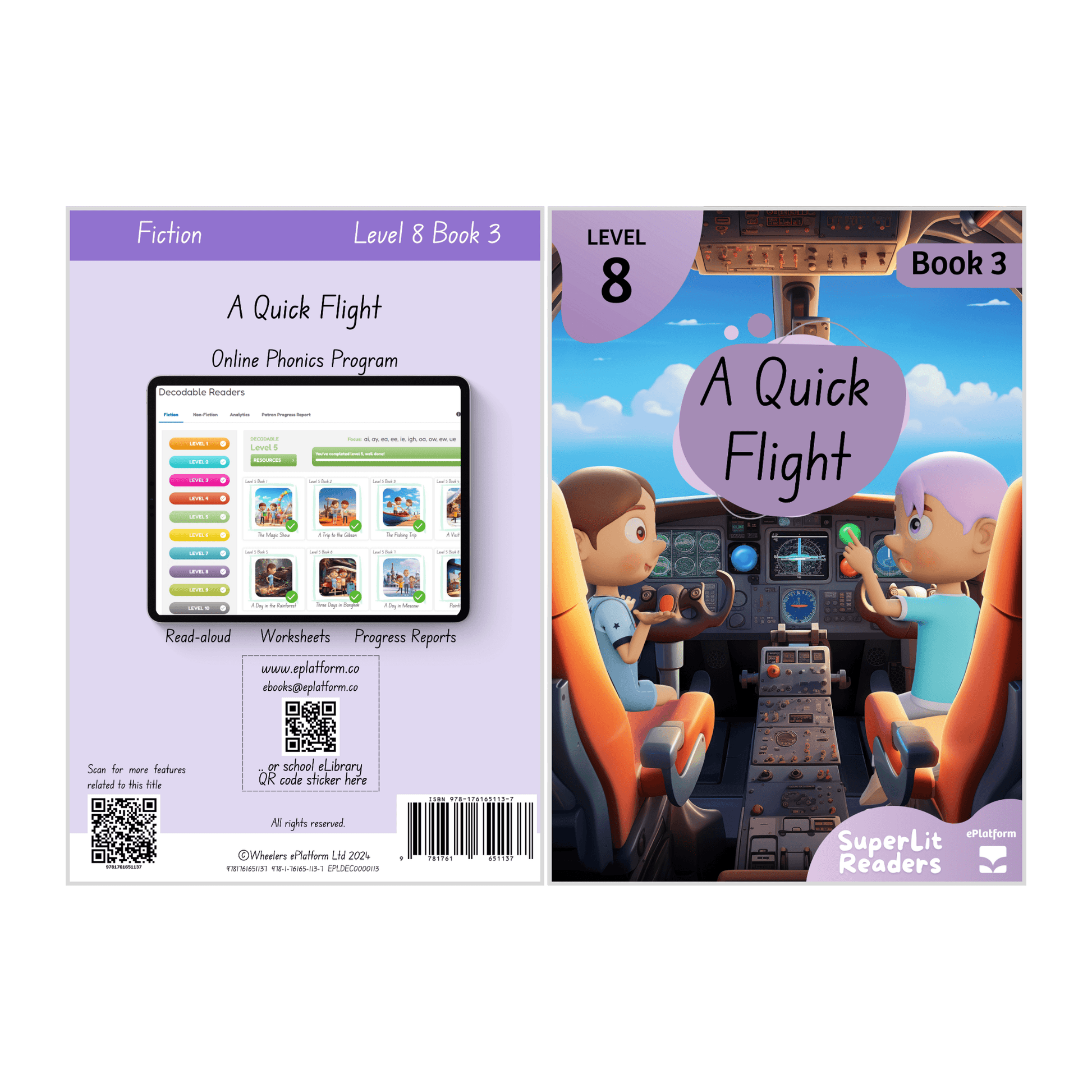 A Quick Flight (Level 8 Book 3 - Fiction Series) - SuperLit Readers by EPlatform Limited