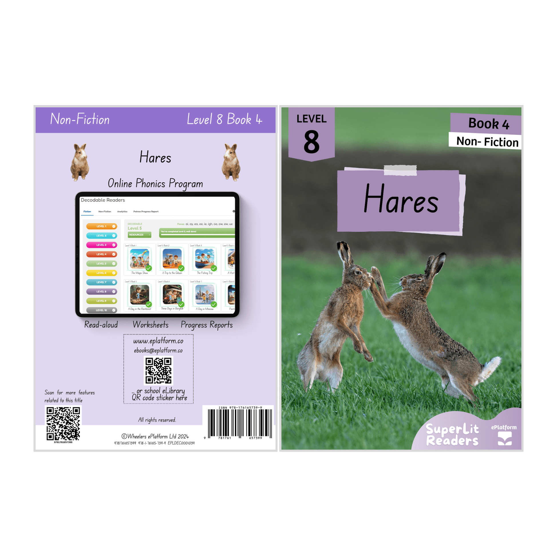 Hares (Level 8 Book 4 - Non-Fiction Series) - SuperLit Readers by EPlatform Limited