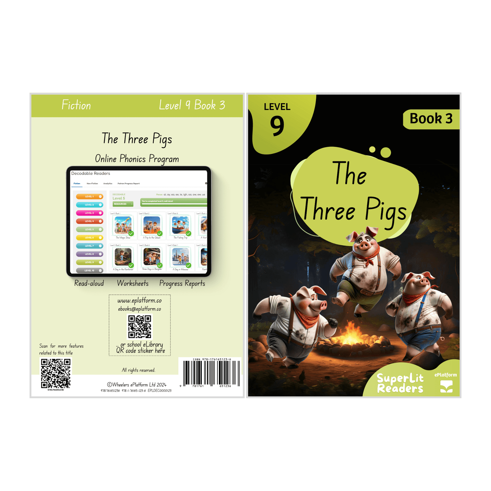 The Three Pigs (Level 9 Book 3 - Fiction Series) - SuperLit Readers by EPlatform Limited