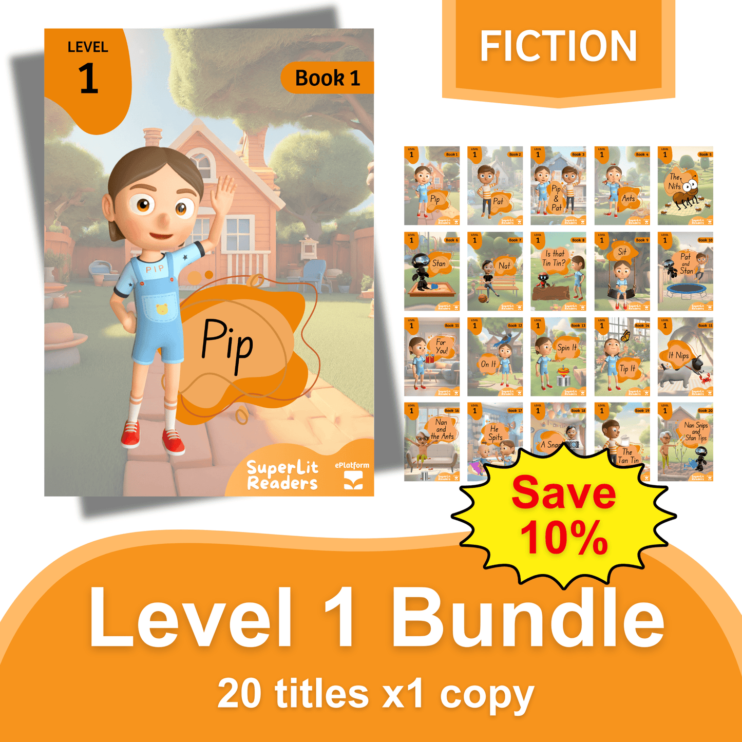 Fiction Level 1 Bundle - SuperLit Readers by EPlatform Limited