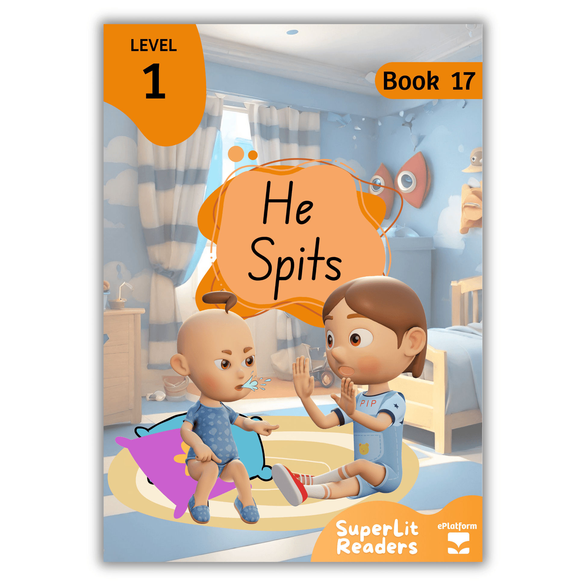 He Spits (Level 1 Book 17 - Fiction Series) - SuperLit Readers by EPlatform Limited