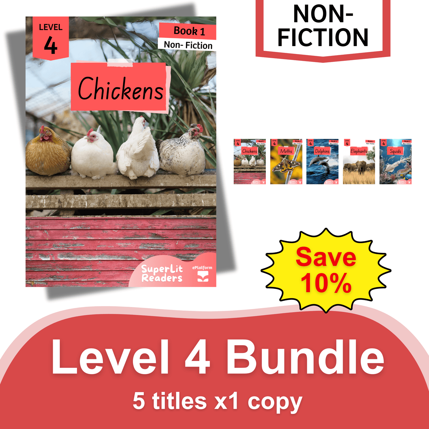 Non-Fiction Level 4 Bundle - SuperLit Readers by EPlatform Limited