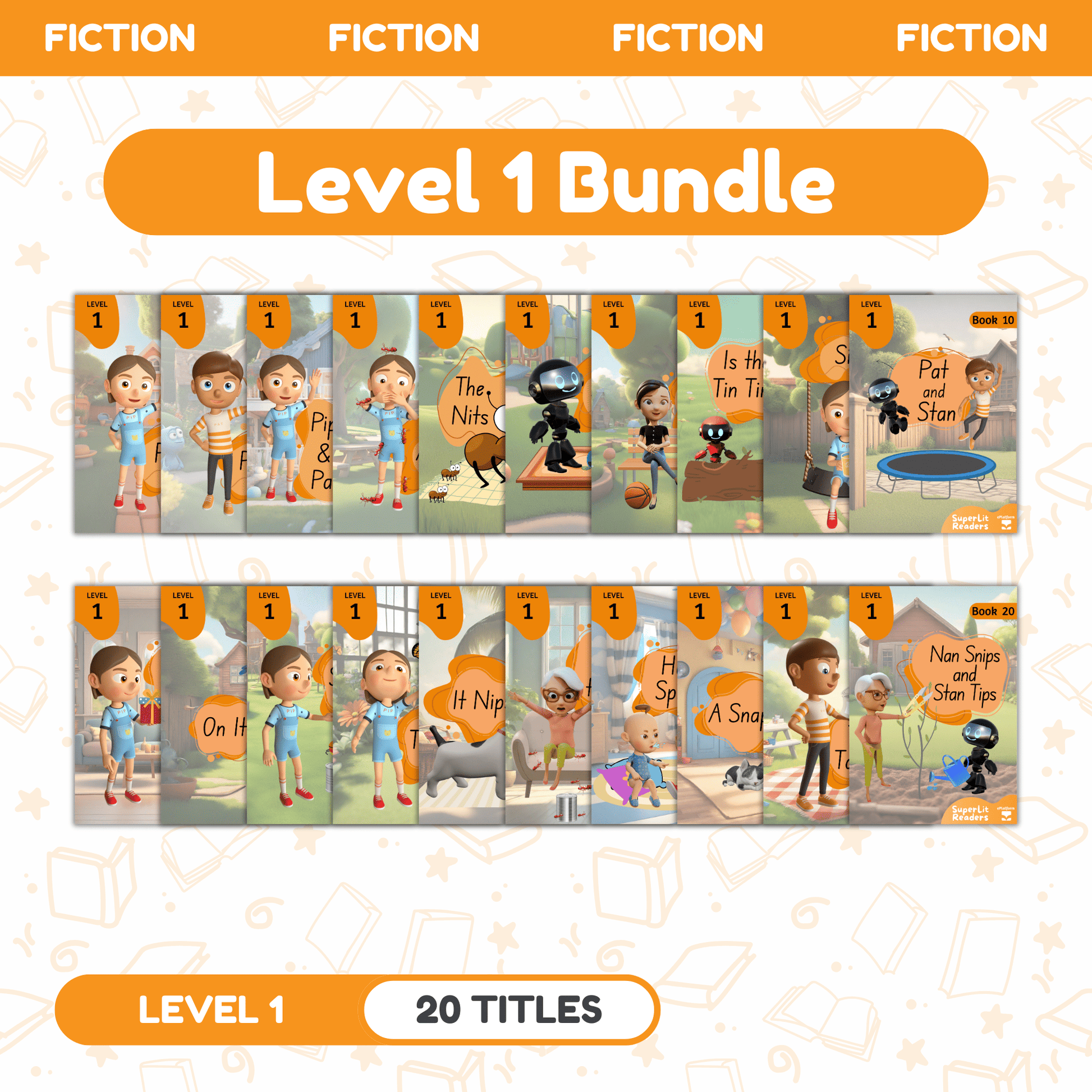 SuperLit Phonics Decodable Readers Fiction Level 1 Single Set