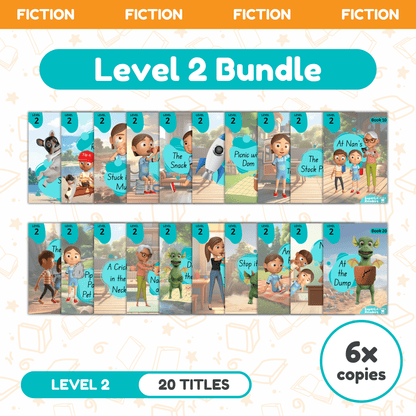 SuperLit Phonics Decodable Readers Fiction Level 2 Six Sets