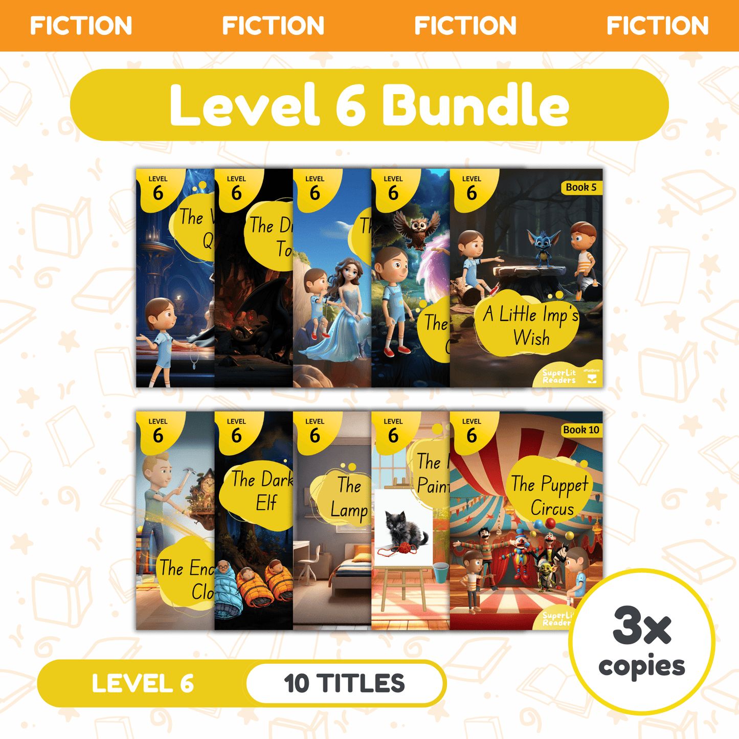 SuperLit Phonics Decodable Readers Fiction Level 6 Three Sets