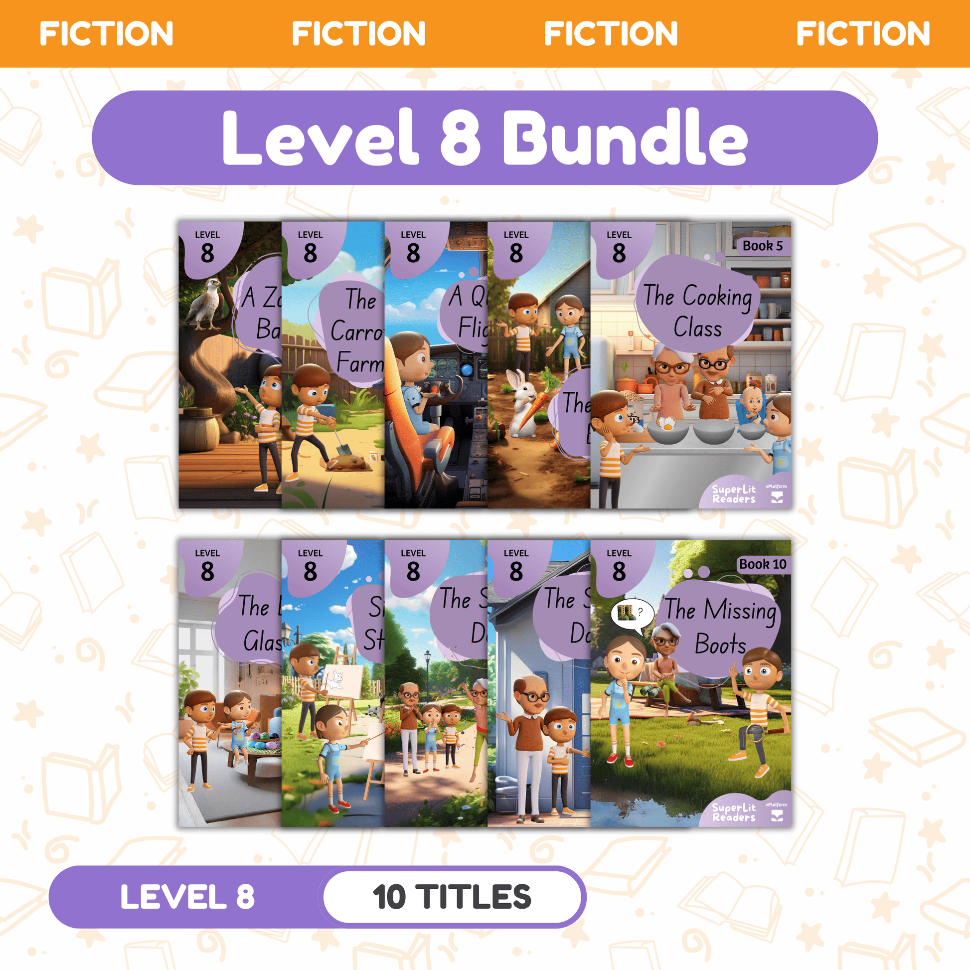 SuperLit Phonics Decodable Readers Fiction Level 8 Single Set