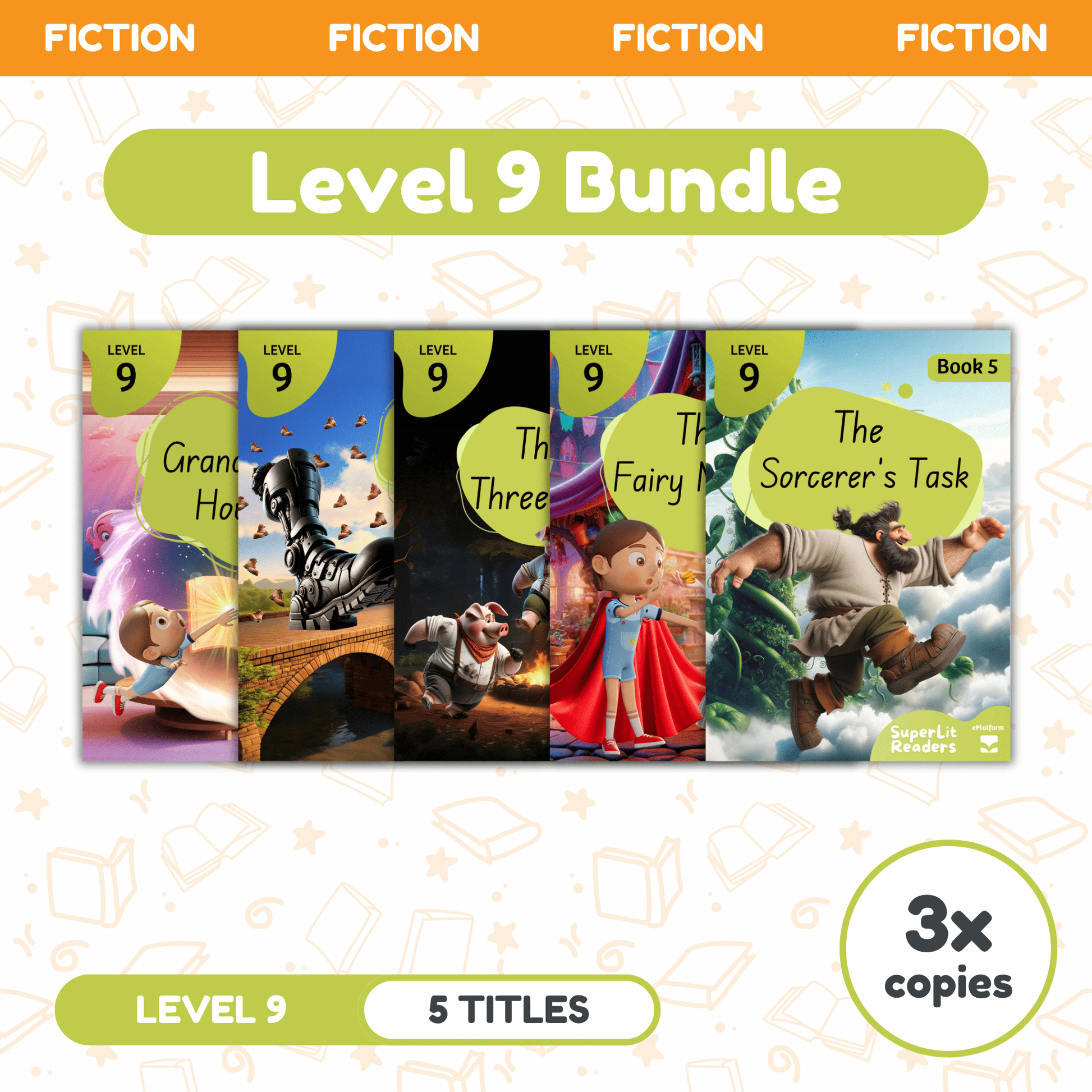 SuperLit Phonics Decodable Readers Fiction Level 9 Three Sets