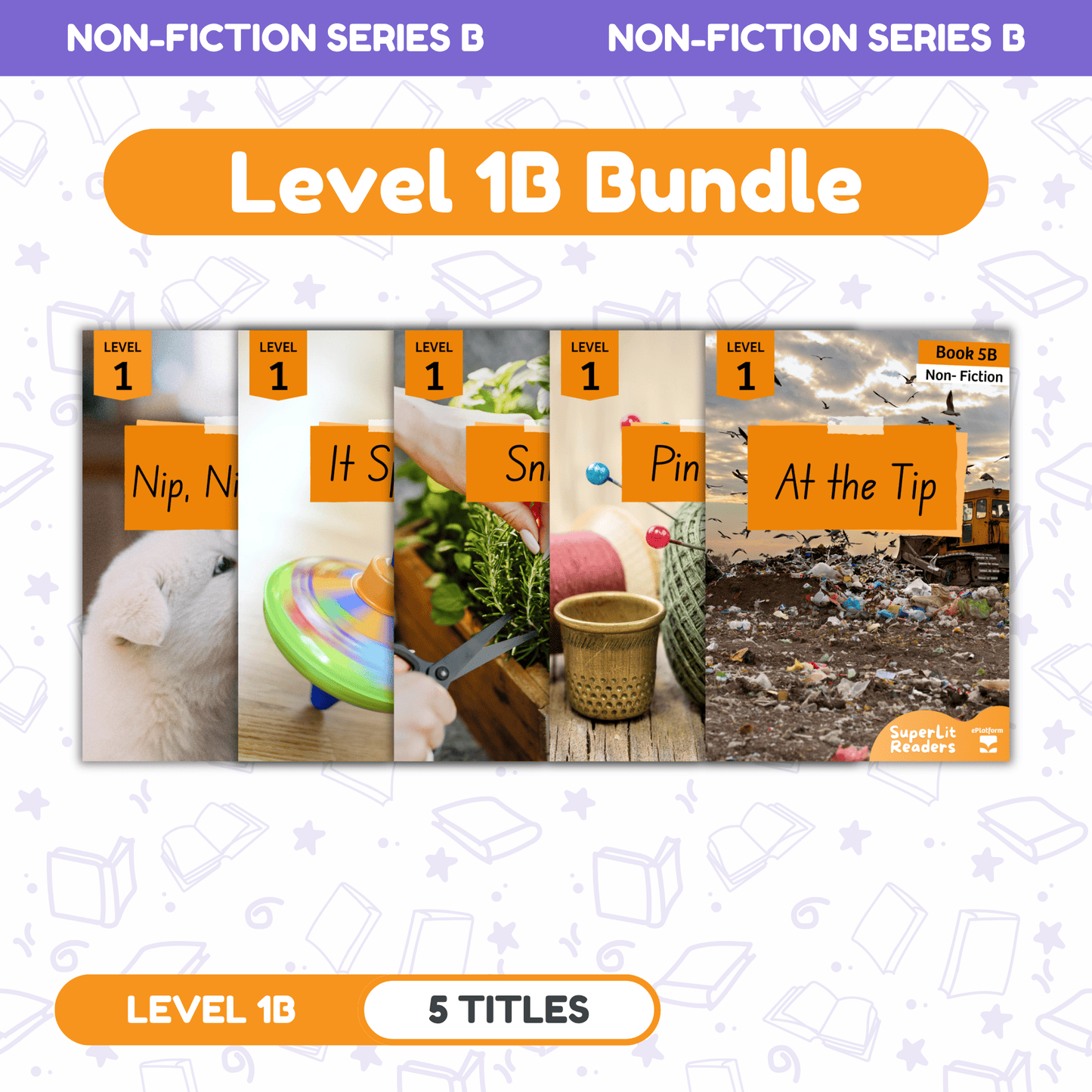 SuperLit Phonics Decodable Readers Non Fiction Level 1B Single Set