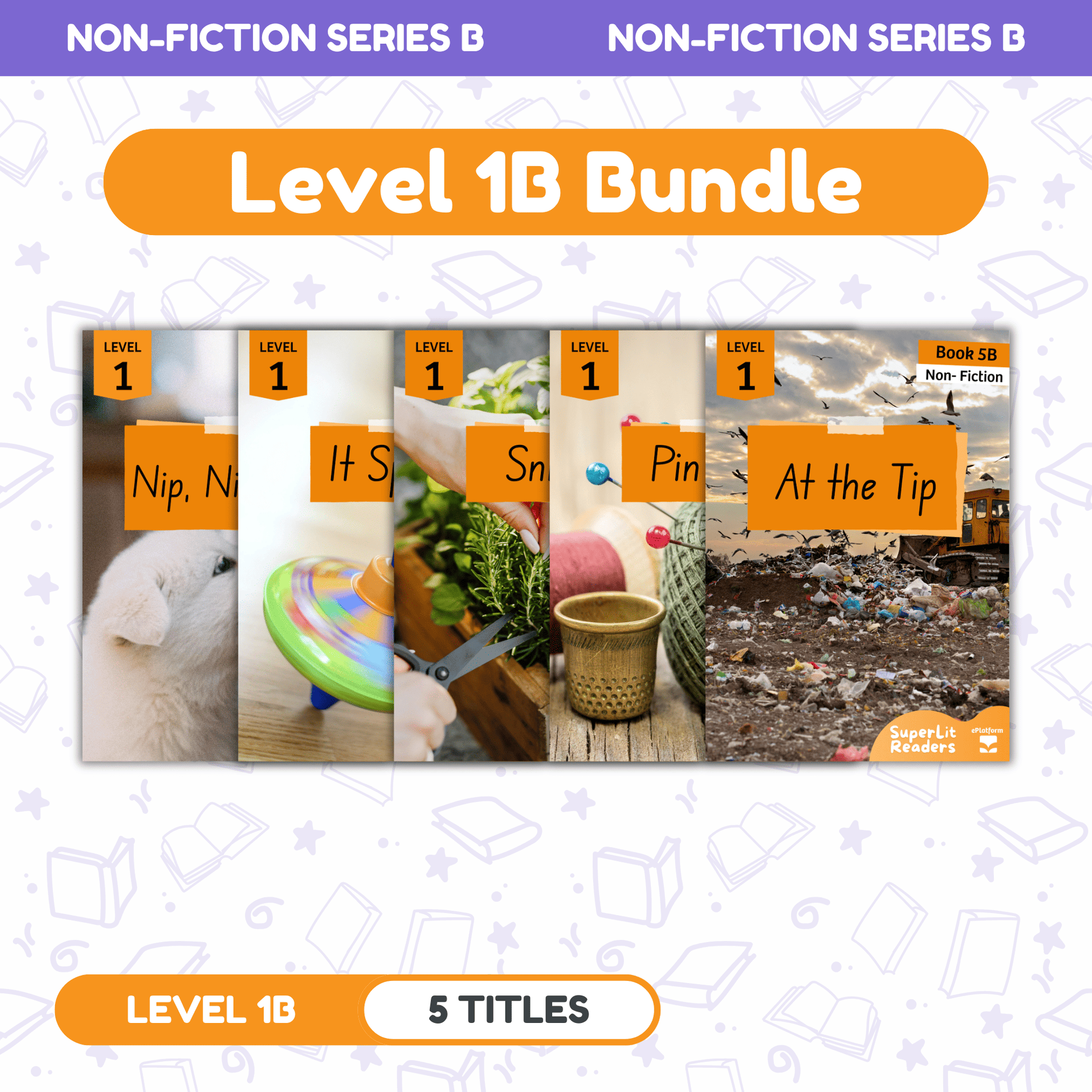 SuperLit Phonics Decodable Readers Non Fiction Level 1B Single Set