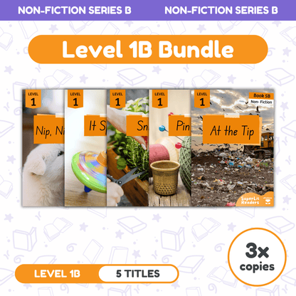 SuperLit Phonics Decodable Readers Non Fiction Level 1B Three Sets