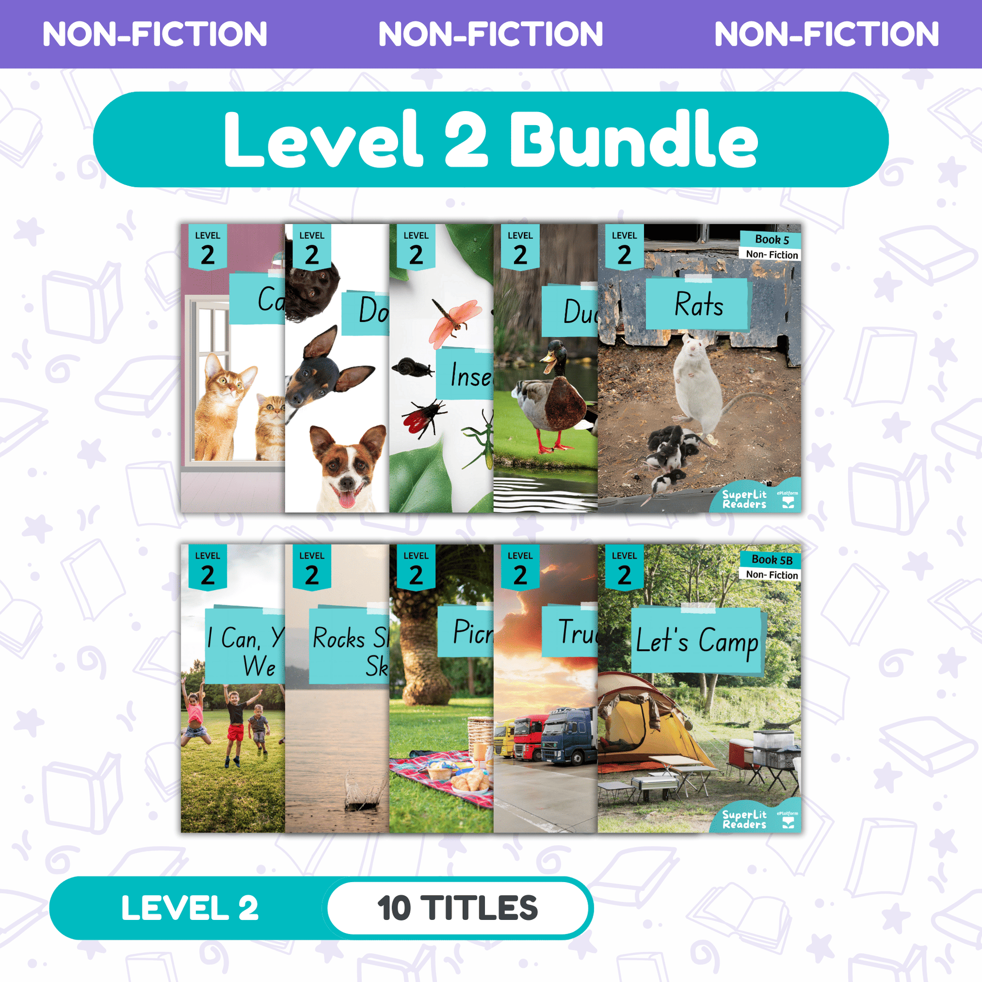 SuperLit Phonics Decodable Readers Non Fiction Level 2 Single Set