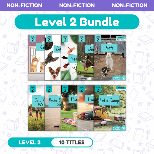 SuperLit Phonics Decodable Readers Non Fiction Level 2 Single Set