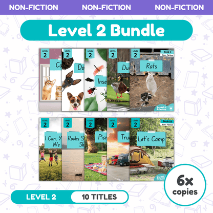 SuperLit Phonics Decodable Readers Non Fiction Level 2 Six Sets
