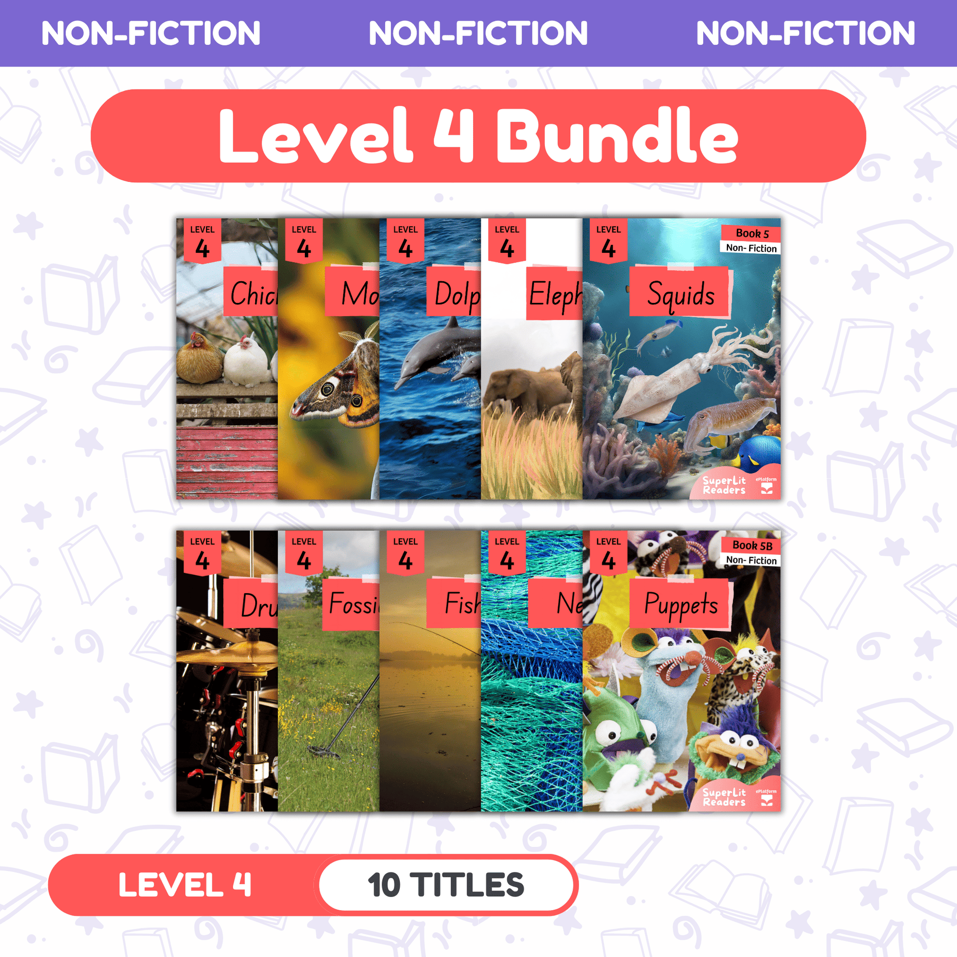 SuperLit Phonics Decodable Readers Non Fiction Level 4 Single Set