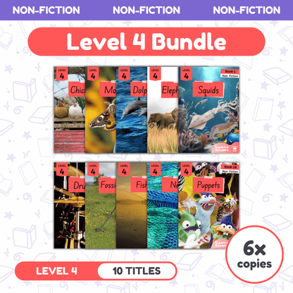 SuperLit Phonics Decodable Readers Non Fiction Level 4 Six Sets