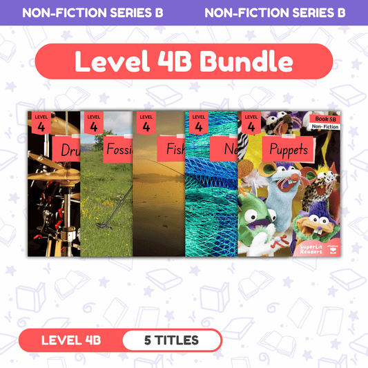 SuperLit Phonics Decodable Readers Non Fiction Level 4B Single Set