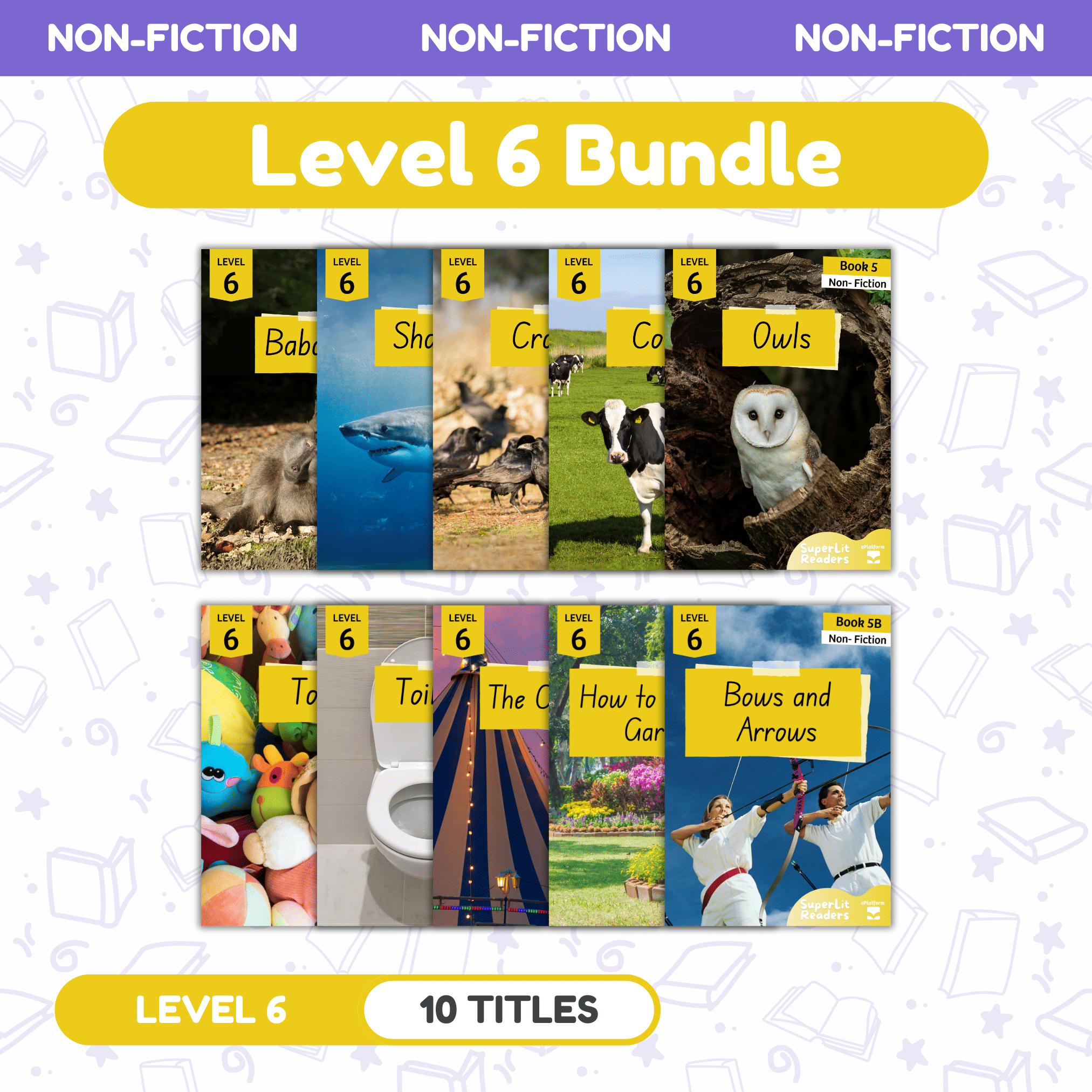 Level 6 Non-Fiction Bundle – SuperLit Readers by ePlatform