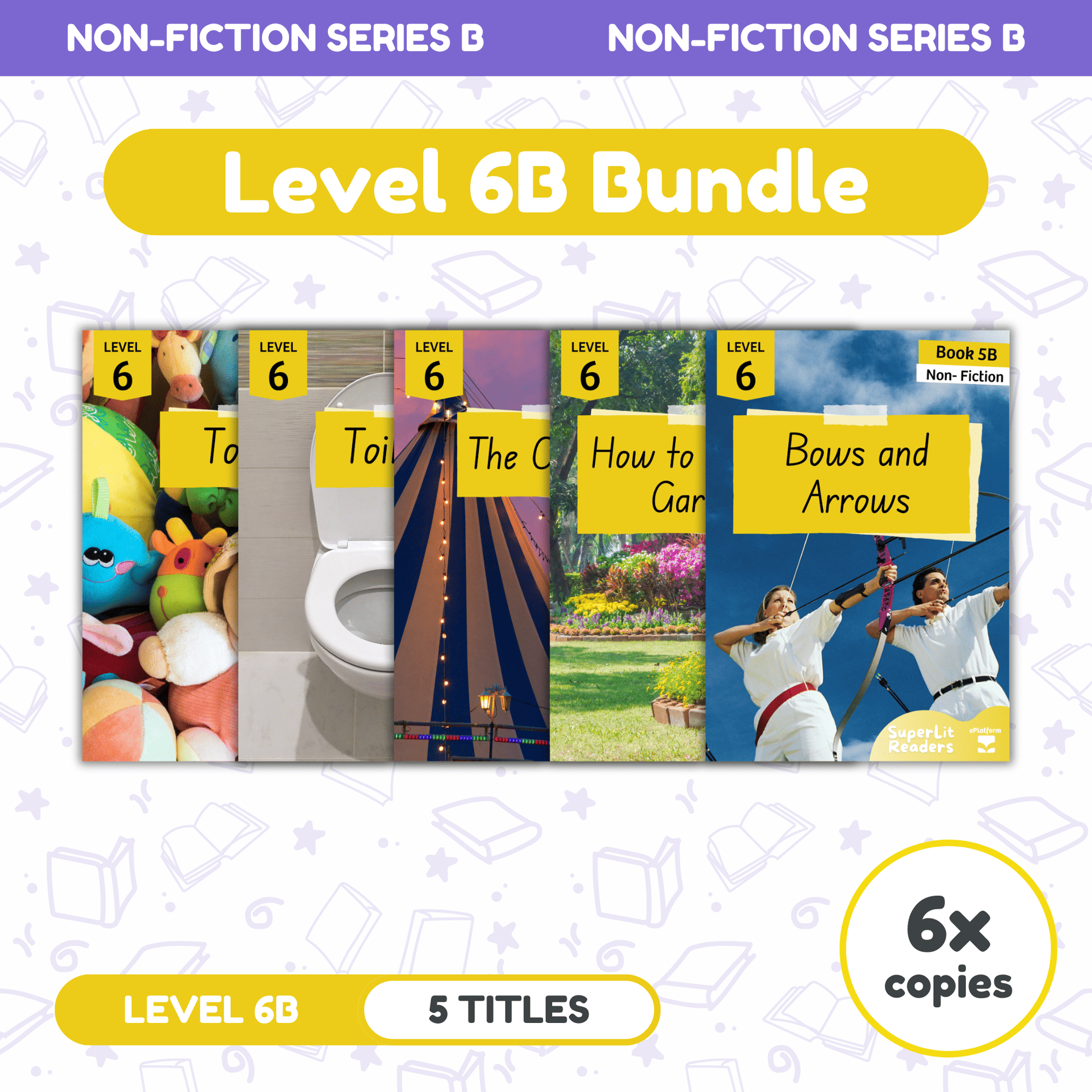 SuperLit Phonics Decodable Readers Non Fiction Level 6B Six Sets