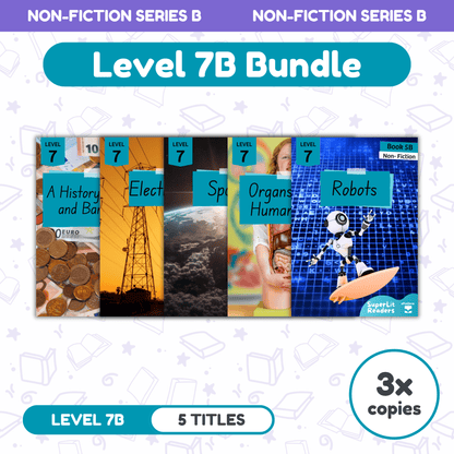SuperLit Phonics Decodable Readers Non Fiction Level 7B Three Sets