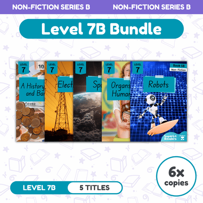 SuperLit Phonics Decodable Readers Non Fiction Level 7B Six Sets