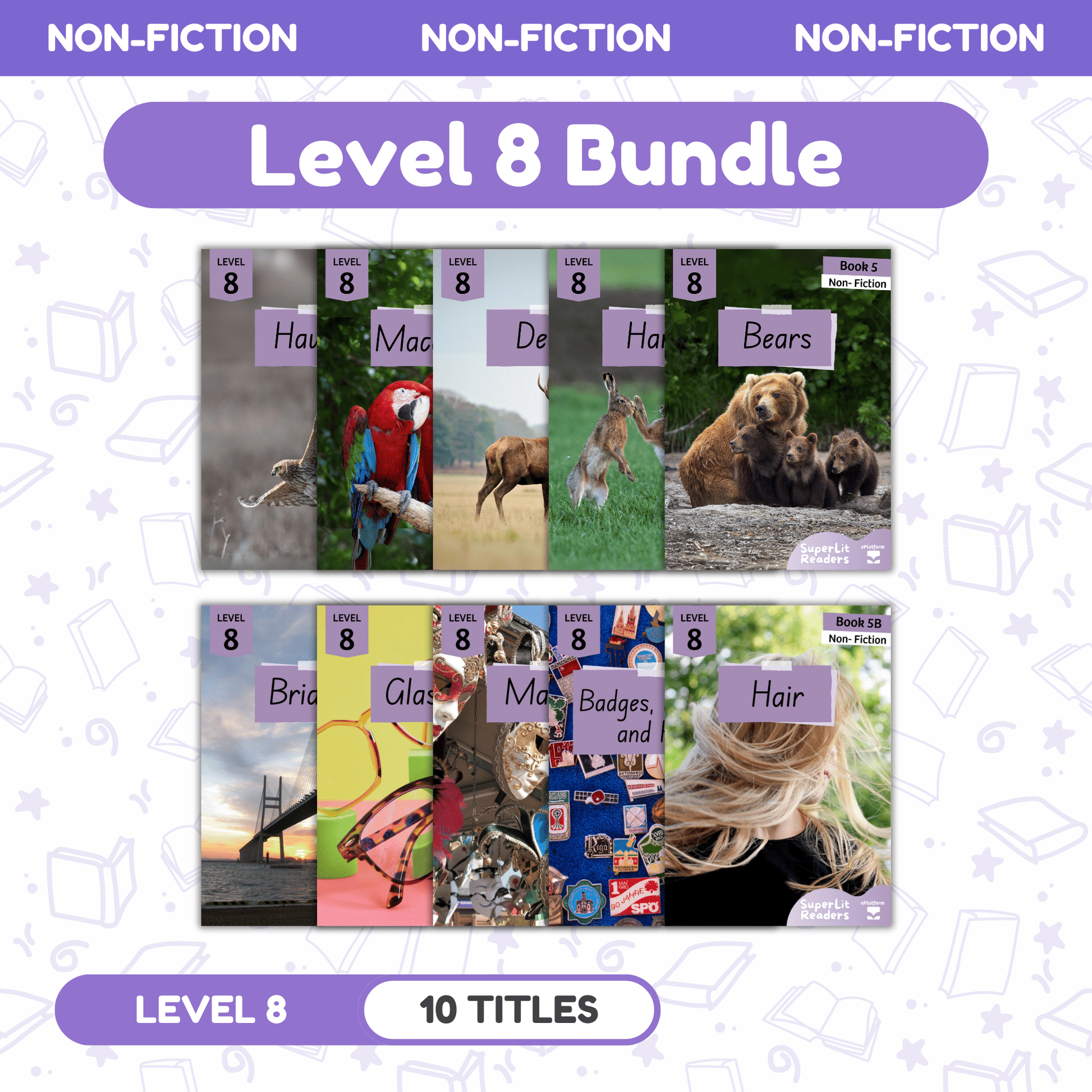 SuperLit Phonics Decodable Readers Non Fiction Level 8 Single Set