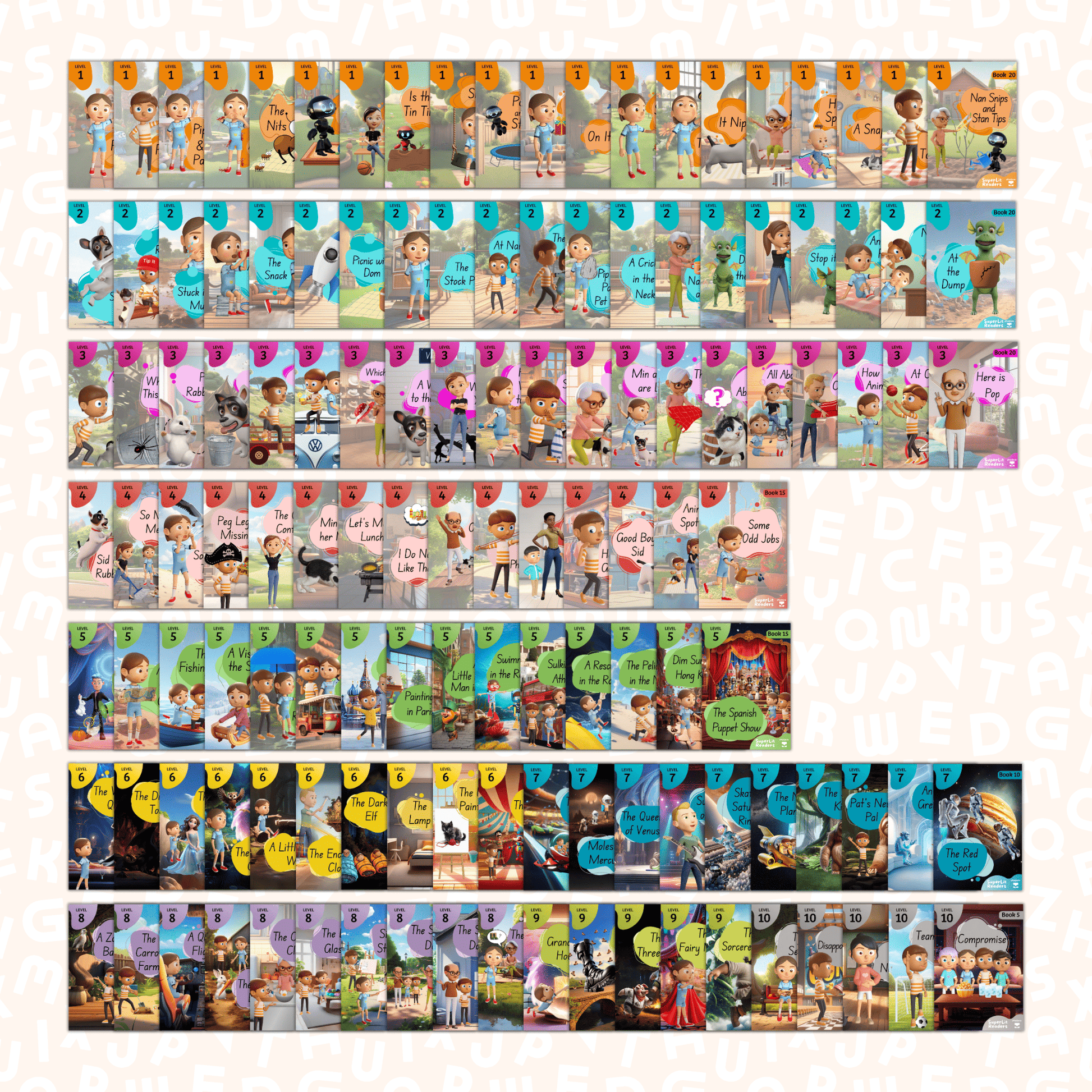 SuperLit Phonics Decodable Readers - Fiction All Book Covers