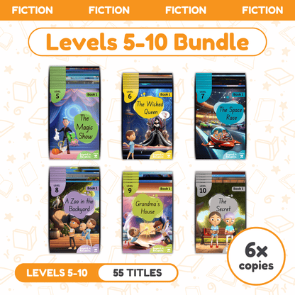 SuperLit Phonics Decodable Readers Fiction Levels 1-4 Six Sets