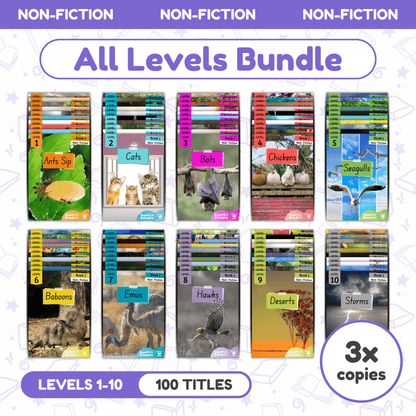 SuperLit Phonics Decodable Readers Non-Fiction All Levels Three Sets