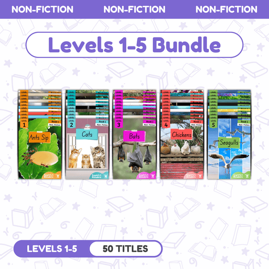 SuperLit Phonics Decodable Readers Non-Fiction Levels 1-5 Single Set