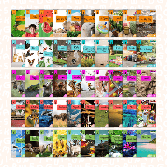 SuperLit Phonics Decodable Readers - Non-Fiction Levels 1-5 Book Covers