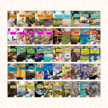 SuperLit Phonics Decodable Readers - Non-Fiction Series B All Levels Book Covers